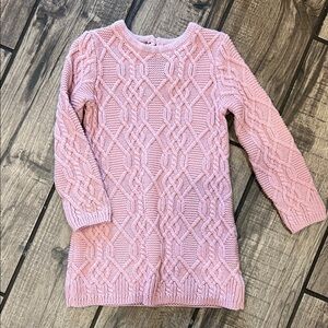 Adrienne Vittadini Pink Knit Kids Dress